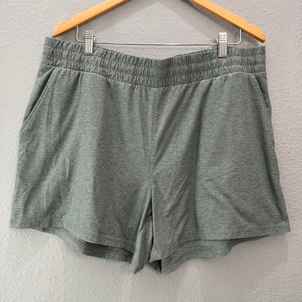 Athletic Works ButterCore Performance Shorts Heather Green XXL